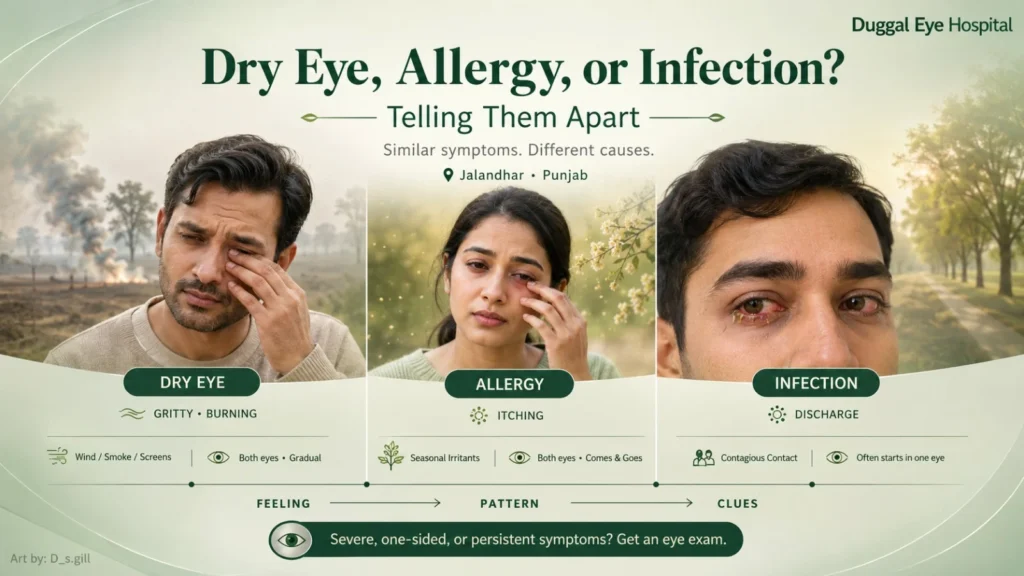Dry eye, allergy